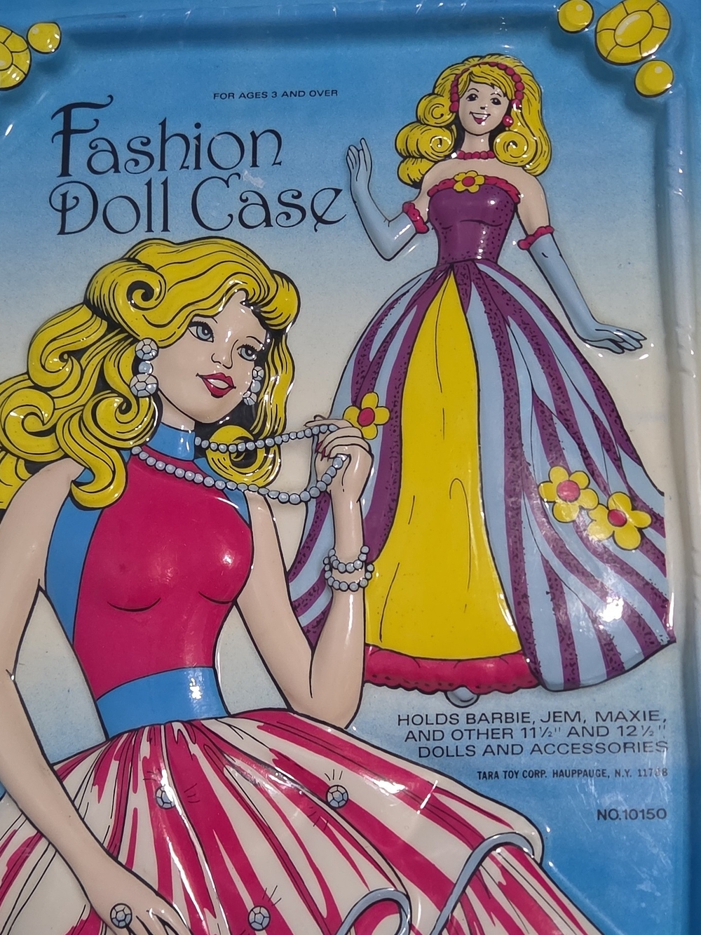 Fashion Doll Case - Pink and Yellow